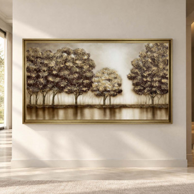 Art Maiora Quadro a tema natura Riflessi New 120x80 dipinto a mano su tela