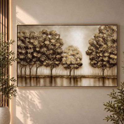 Art Maiora Quadro a tema natura Riflessi New 150x100 dipinto a mano su tela