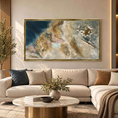 Art Maiora Quadro astratto dipinto a mano su tela Orizzonte Sospeso 120x80