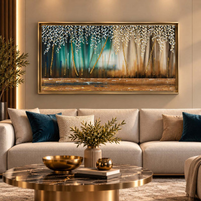 Art Maiora Quadro astratto dipinto a mano su tela Sogno 110x65