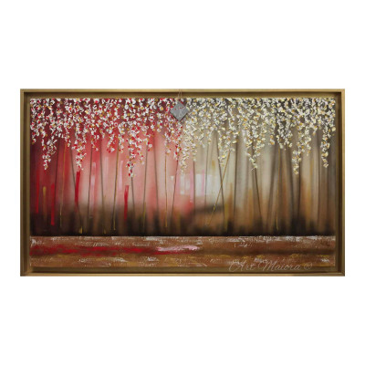 Art Maiora Quadro astratto dipinto a mano su tela Sogno 130x70 Colore: Rosso