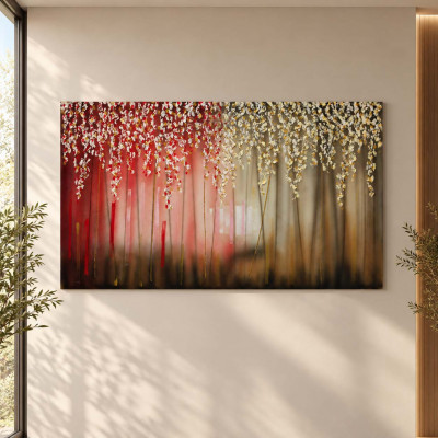 Art Maiora Quadro astratto dipinto a mano su tela Sogno 150x100 Colore: Rosso