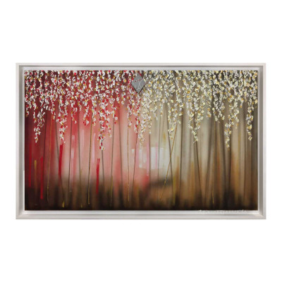Art Maiora Quadro astratto dipinto a mano su tela Sogno 150x80 Colore: Rosso
