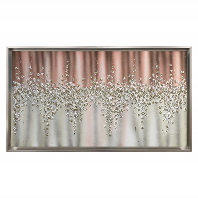 Art Maiora Quadro astratto su tela dipinto a mano Comete 130x70 Colore: Rosa