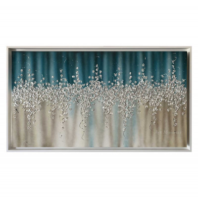 Art Maiora Quadro astratto su tela dipinto a mano Comete 150x80 Colore: Blu
