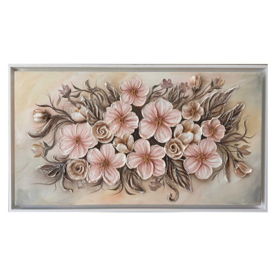 Art Maiora Quadro con fiori dipinto a mano Fiore in Fiore 130x70