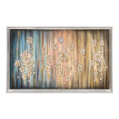 Art Maiora Quadro con fiorni su tela dipinta a mano Sogno Floreale 150x80