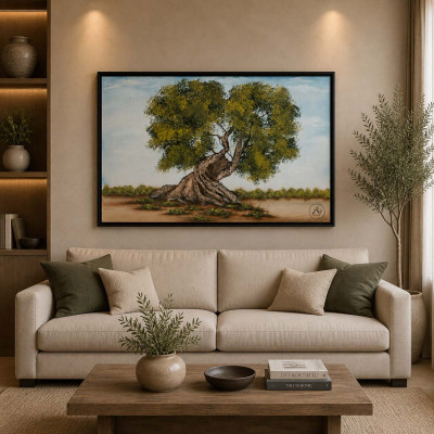Art Maiora Quadro con paesaggio acrilico su tela Amore Secolare 150x80