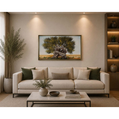 Art Maiora Quadro con paesaggio acrilico su tela Doppia Anima 120x80 Colore: Verde