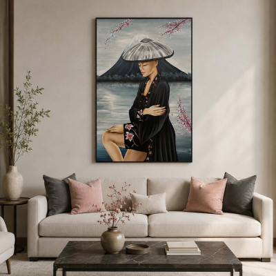 Art Maiora Quadro dipinto a mano su tela Fioritura dei DR 80x120