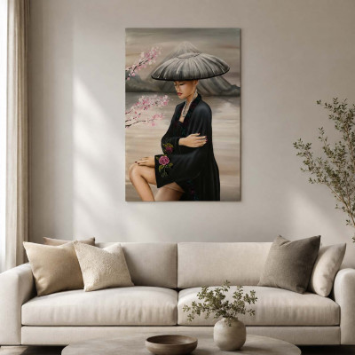 Art Maiora Quadro dipinto a mano su tela Fioritura delle Rose 80x120