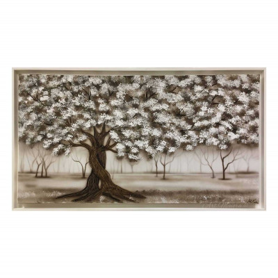 Art Maiora Quadro moderno acrilico su tela Intreccio 130x70 Colore: Bianco