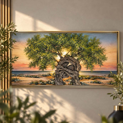 Art Maiora Quadro moderno acrilico su tela Luce di Puglia 150x80