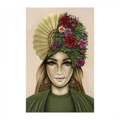 Art Maiora - Quadro moderno in verticale dipinto a mano "La Primavera" 100x150 - Colore: Rosa - SKU: SDLPR-XLD-MV1