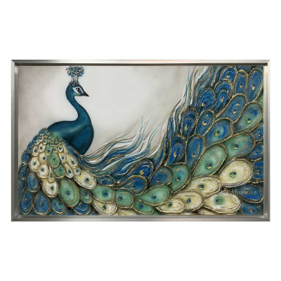 Art Maiora Quadro moderno su tela dipinta a mano Narciso 110x65 Colore: Oro