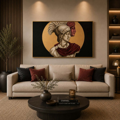Art Maiora Quadro moderno su tela Impero Gold 120x80 Colore: Oro