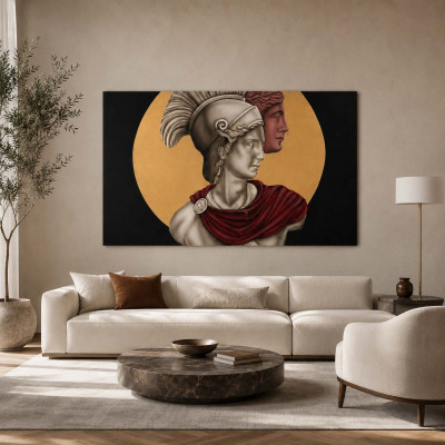 Art Maiora Quadro moderno su tela Impero Gold 150x80 Colore: Oro