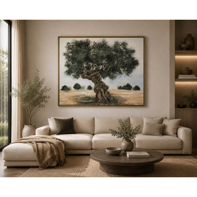 Art Maiora Quadro paesaggio rurale dipinto a mano Terra Mia 120x80