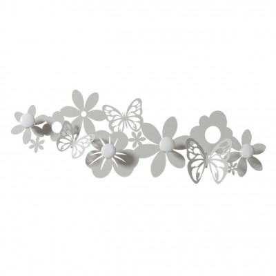 Arti e Mestieri - Sfarfalle - Appendi abiti a muro in metallo dal design originale e moderno - Colore: Avorio - SKU: 0AP3752C103