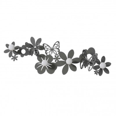 Arti e Mestieri - Sfarfalle - Appendi abiti a muro in metallo dal design originale e moderno - Colore: Fango - SKU: 0AP3752C18
