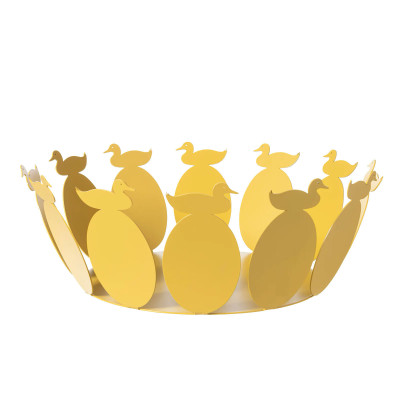  Arti e Mestieri - Duck - Centrotavola rotondo in metallo dal design moderno - SKU: 0VA5082 