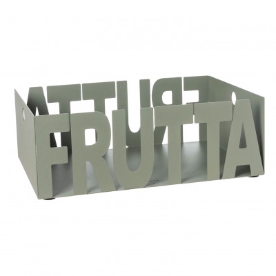 Arti e Mestieri Letter Fruttiera in metallo design moderno Colore: Giada