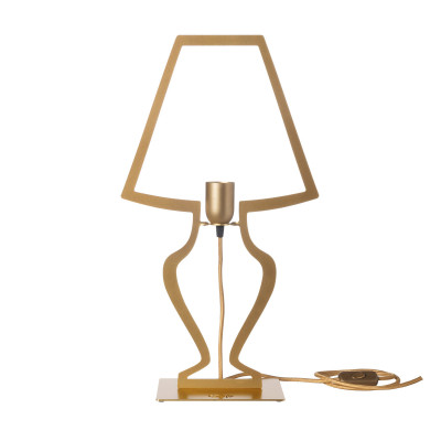  Arti e Mestieri - Silhouette - Lampada da tavolo in metallo dal design moderno e minimalista - 1 Lampadina E27 60W - IP20 - SKU: 0LA3881 