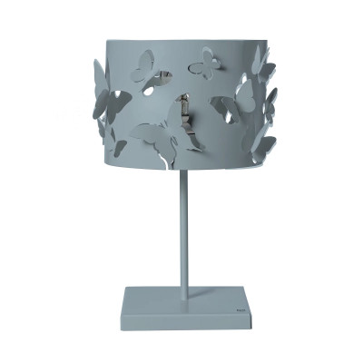 Arti e Mestieri - Farfallosa - Lampada da tavolo moderna con struttura e paralume in metallo - Colore: Verde - 1 Lampadina - E27 - 60W - IP20 - SKU: 0LA3913C123