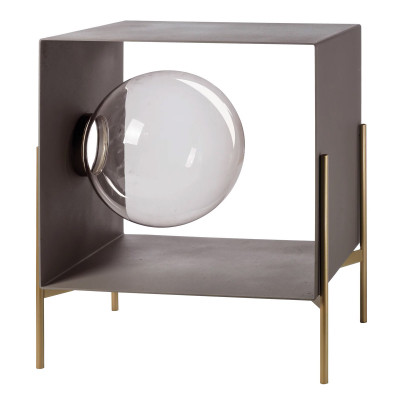 Arti e Mestieri Globe Mobile da soggiorno di design piccolo Colore: Oro/Fango
