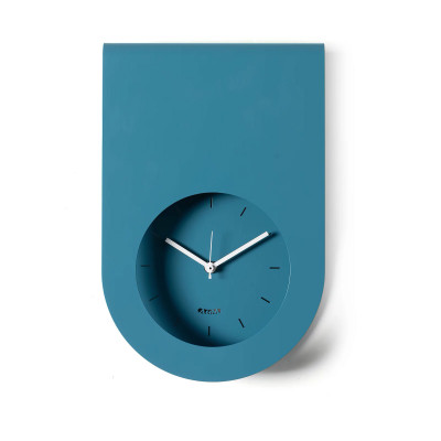 Arti e Mestieri - Lembo - Orologio da parete moderno in metallo con design minimale e quadrante incassato - Colore: Blu - SKU: 0OR5010C91