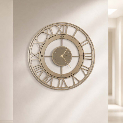 Arti e Mestieri Koros Orologio da muro moderno medio Colore: Bronzo