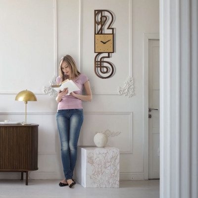  Arti e Mestieri - Neville - Orologio da parete di design con struttura in metallo - SKU: 0OR5123 