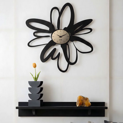  Arti e Mestieri - Shodo - Orologio da parete in metallo con quadrante in vetro dal design moderno - SKU: 0OR5168 