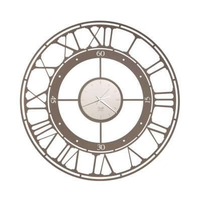 Arti e Mestieri - Koros - Orologio da parete in metallo piccolo dal design moderno - Colore: Bronzo - SKU: 0OR3109C20