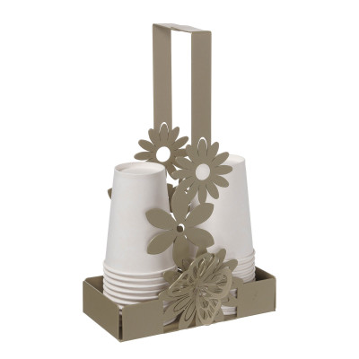  Arti e Mestieri - Margherite - Porta bicchieri in metallo dal design moderno ed elegante - SKU: 0VA3812 