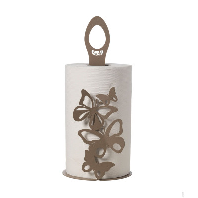 Arti e Mestieri - Farfalloso - Porta rotoli di carta da tavolo con struttura in metallo moderna - SKU: 0PX3917