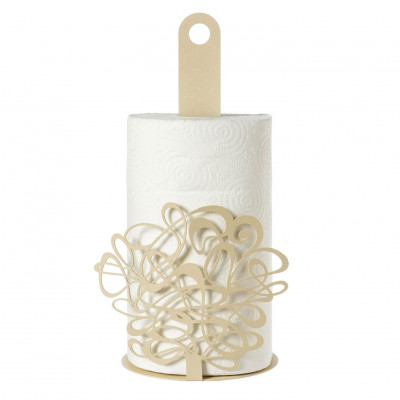 Arti e Mestieri Scarabocchio Porta scottex in metallo di design Colore: Chantilly