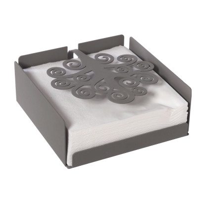 Arti e Mestieri - Albero della Vita - Porta tovaglioli da tavola con struttura in metallo dal design moderno - SKU: 0PS3649