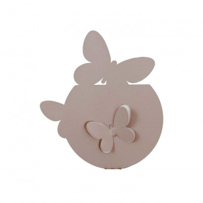 Arti e Mestieri - Farfalle - Porta umidificatore in metallo e vaschetta in ceramica di design - SKU: 0UM11098