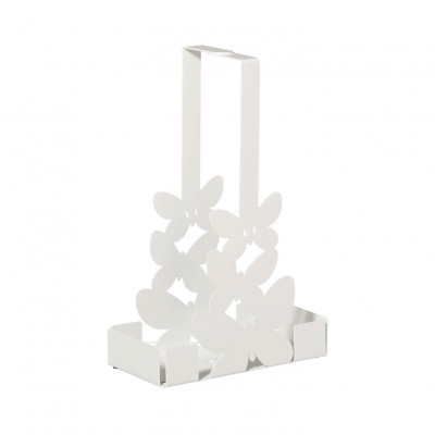 Arti e Mestieri Farfalle Portabicchieri in metallo per bicchieri di plastica Colore: Bianco
