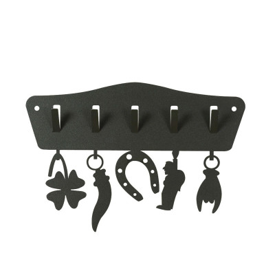 Arti e Mestieri - Toccaferro - Portachiavi da parete - Colore: Nero - SKU: 0CH0970C71