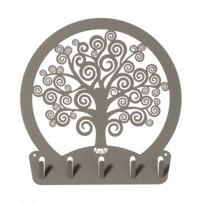 Arti e Mestieri - Albero della Vita - Portachiavi in metallo da ingresso in stile moderno - SKU: 0CH3611