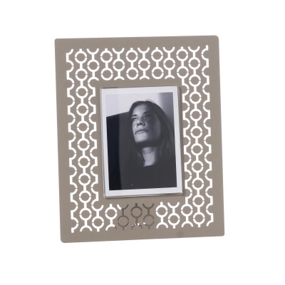 Arti e Mestieri - Mayfair - Portafoto da tavolo dal design moderno con cornice in metallo - Colore: Sabbia - Foto 12x17 - SKU: 0PF3960C68
