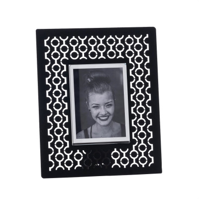 Arti e Mestieri - Mayfair - Portafoto da tavolo dal design moderno con cornice in metallo - Colore: Nero - Foto 12x17 - SKU: 0PF3960C71