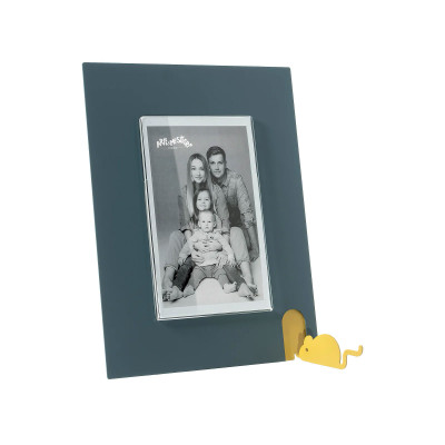 Arti e Mestieri - Topino - Portafoto da tavolo piccolo in metallo dal design particolare - Foto 10x15 - SKU: 0PF5019