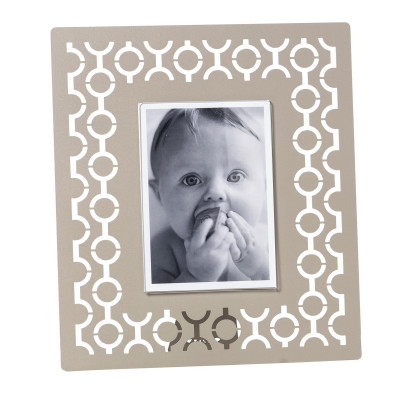 Arti e Mestieri - Mayfair - Portafoto grande da tavolo dal design moderno in metallo - Colore: Sabbia - Foto 9x12 - SKU: 0PF3920C68