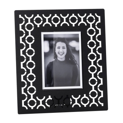 Arti e Mestieri - Mayfair - Portafoto grande da tavolo dal design moderno in metallo - Colore: Nero - Foto 9x12 - SKU: 0PF3920C71
