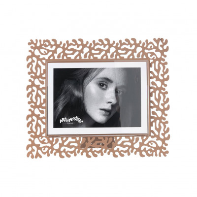 Arti e Mestieri - Corallo - Portafoto grande orizzontale dal design moderno ed elegante - Colore: Moka - Foto 18x13 - SKU: 0PF5104C173