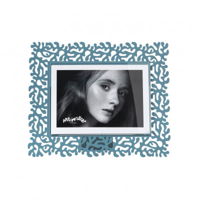 Arti e Mestieri - Corallo - Portafoto grande orizzontale dal design moderno ed elegante - Colore: Blu Distante - Foto 18x13 - SKU: 0PF5104C91