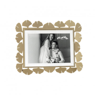 Arti e Mestieri - Ginkgo - Portafoto grande orizzontale in metallo di design - Foto 18x13 - SKU: 0PF5198